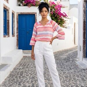 Eight Clovers blouse Sz L NWT